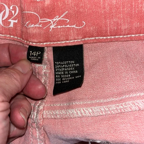 DG2 Pink Floral Embroidered Pants - Picture 9 of 9